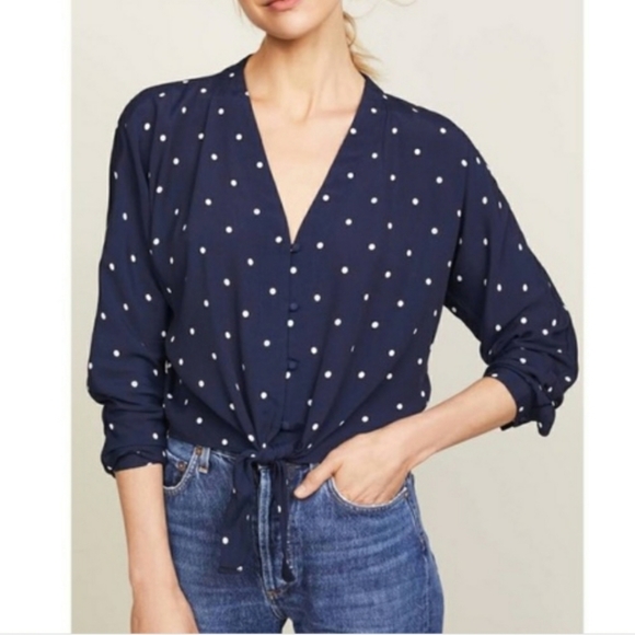 Rails Sloane tie front blouse - Picture 1 of 2